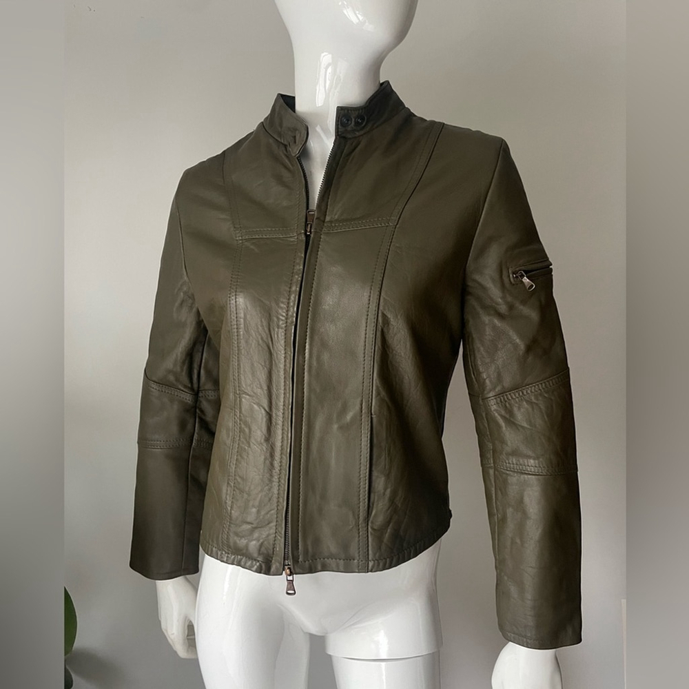 Rossodisera Italian Leather Moto Jacket – Size M
Green - Picture 10 of 10